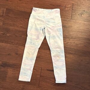 Old Navy Kids Active Powersoft Pastel Tie-Dye Leggings - Size L (10-12)